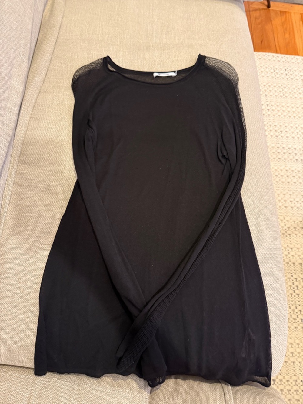 Alexander Wang sheer black cover up